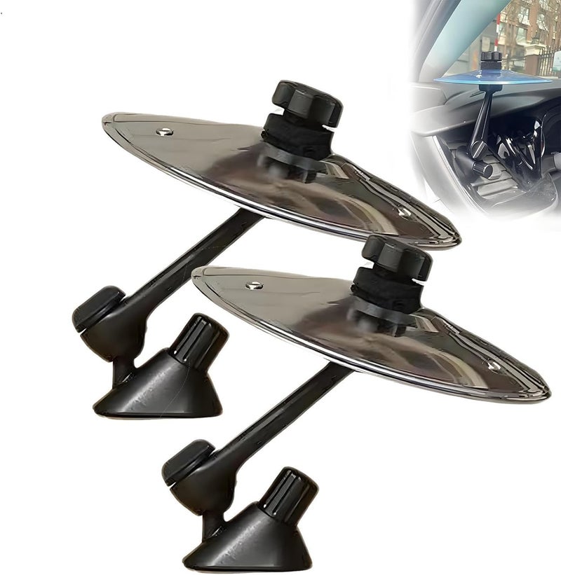 Cawevon 2Pack car cymbal air vent，car crash cymbal，car drum cymbal air vent Mini Drum Cymbal For Music Lovers(silver) - Image 1